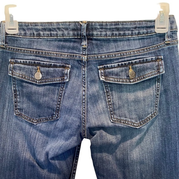 Banana Republic Factory Women's size 4S/27 Medium Wash Boot Cut low rise Jeans - Picture 7 of 8